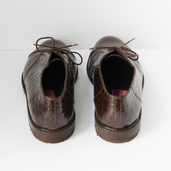 80s - SUSAN BENNIS - WARREN EDWARDS - Shoes - Men\'s - 10 - BR - Crocodile